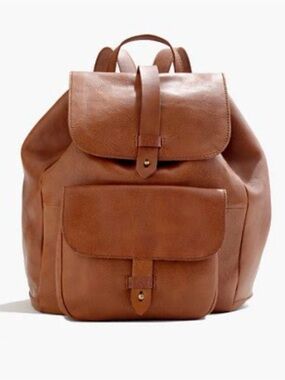 Madewell Transport Rucksack / saddle leather backpack